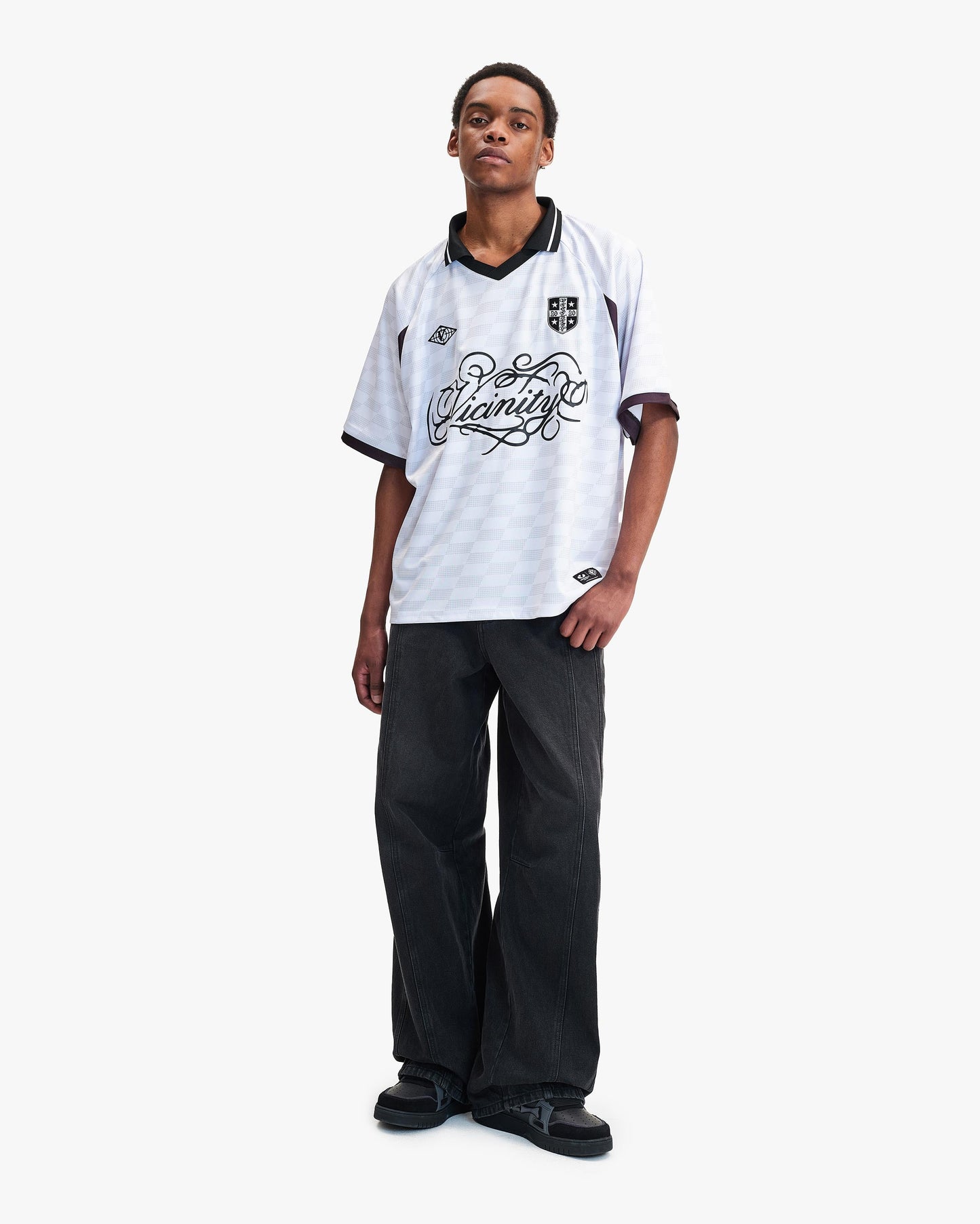 CHECKERED BW JERSEY WHITE