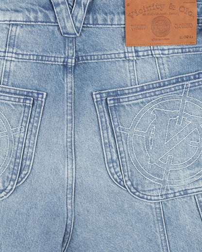 V-LOGO LIGHT BLUE DENIM
