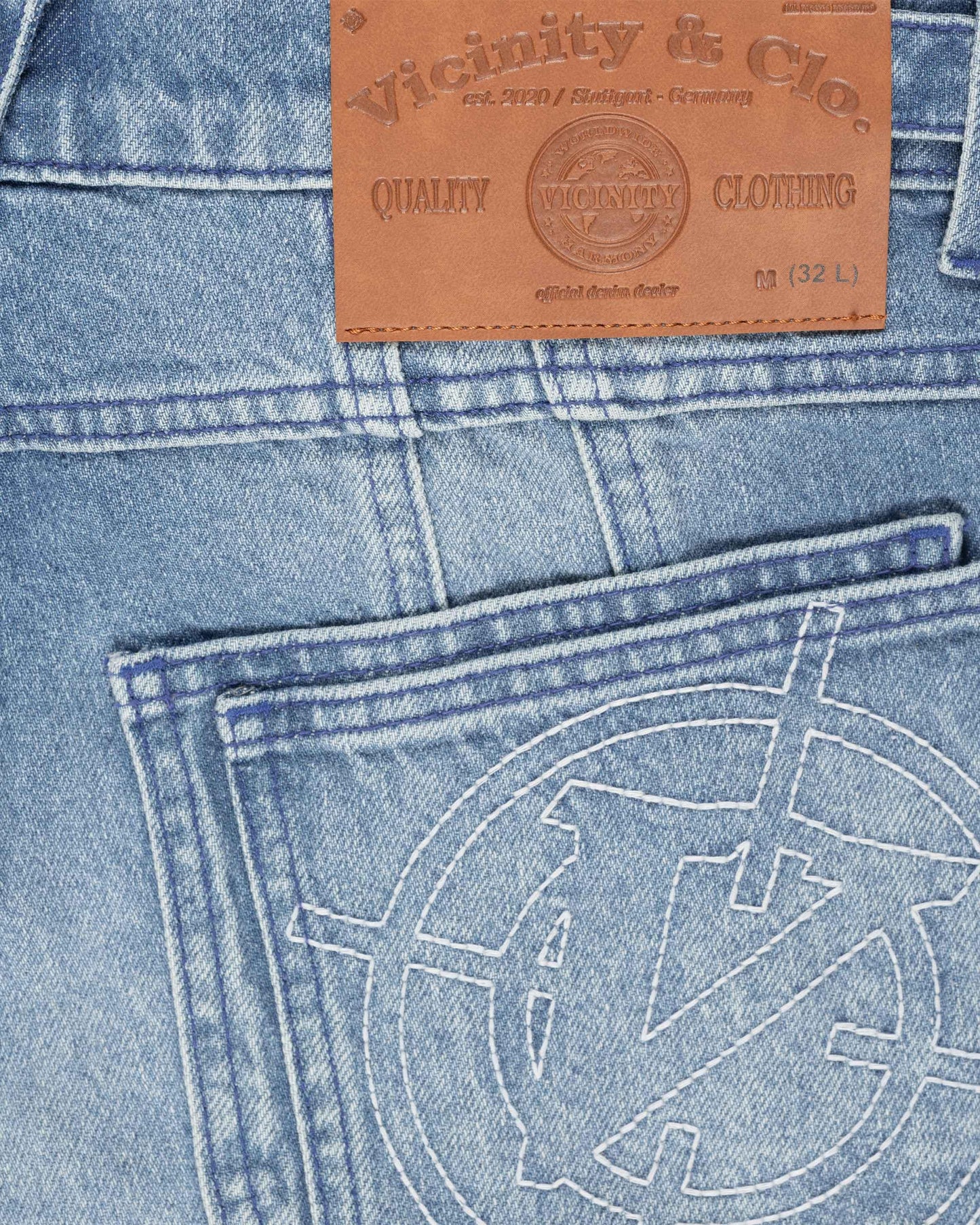 V-LOGO LIGHT BLUE DENIM