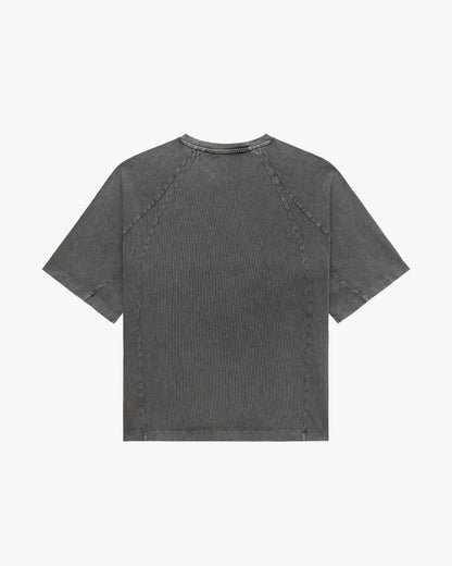 ACID WASHED TEE LIGHT GREY
