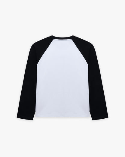 BLONDE AMBITIONS LONGSLEEVE WHITE/BLACK