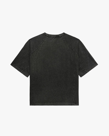 ACID WASHED TEE DARK GREY