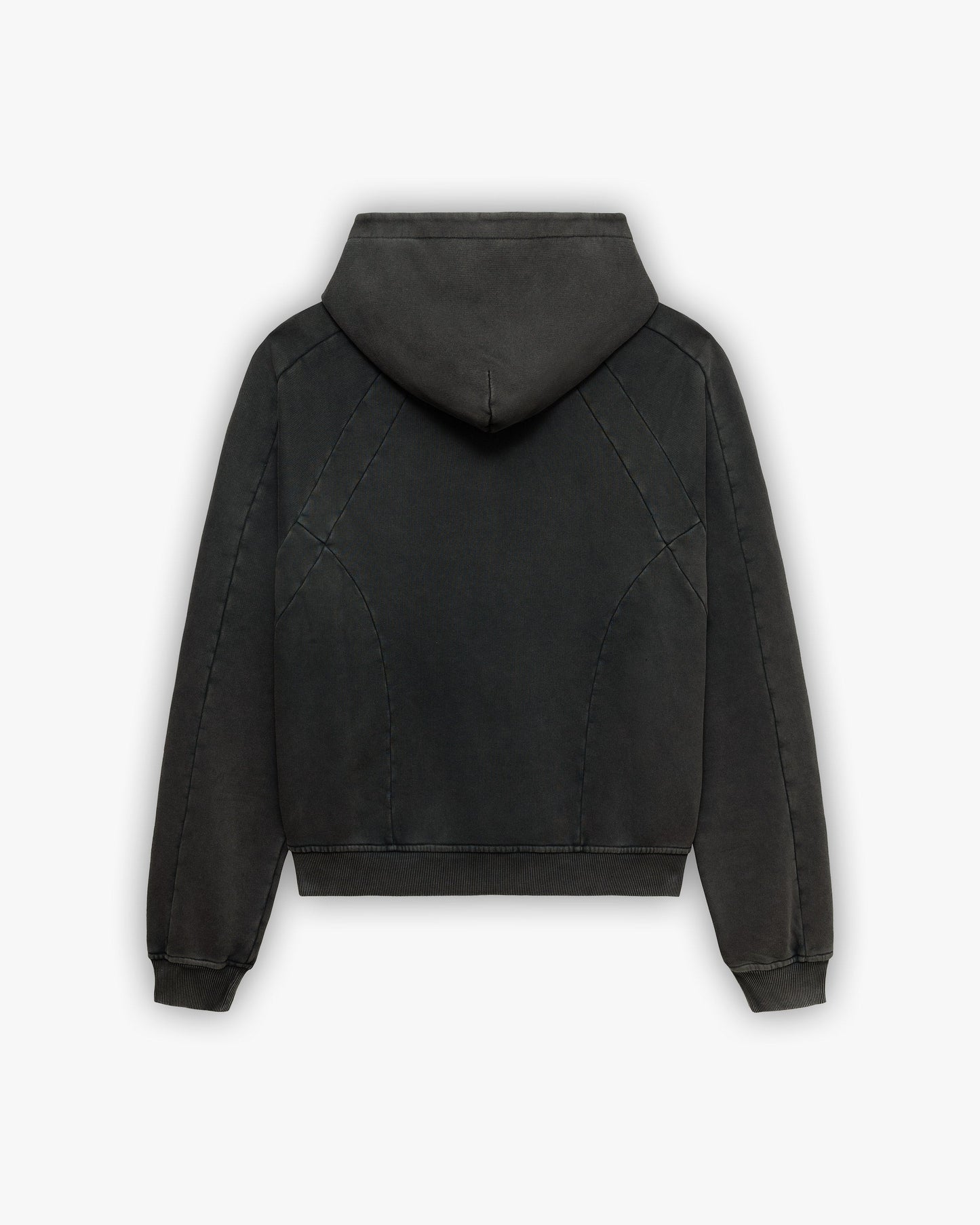 ACID WASHED HOODIE DARK GREY