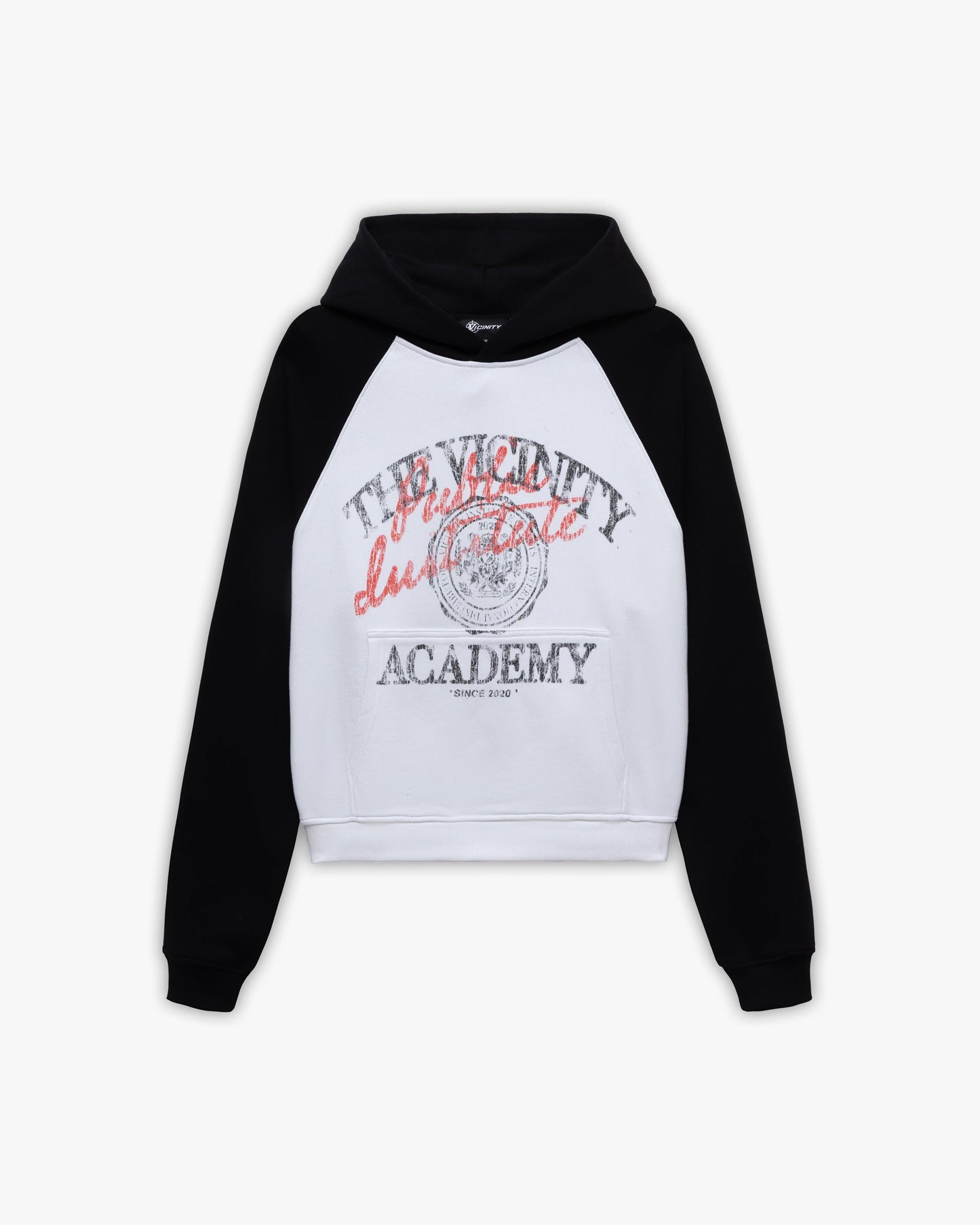 BICOLOR PUBLIC INSTITUTE HOODIE BLACK/WHITE