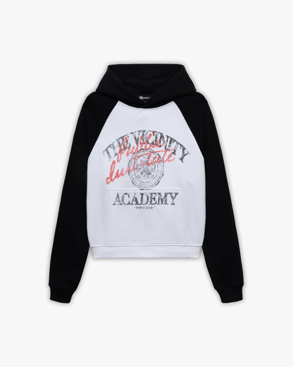 BICOLOR PUBLIC INSTITUTE HOODIE BLACK/WHITE
