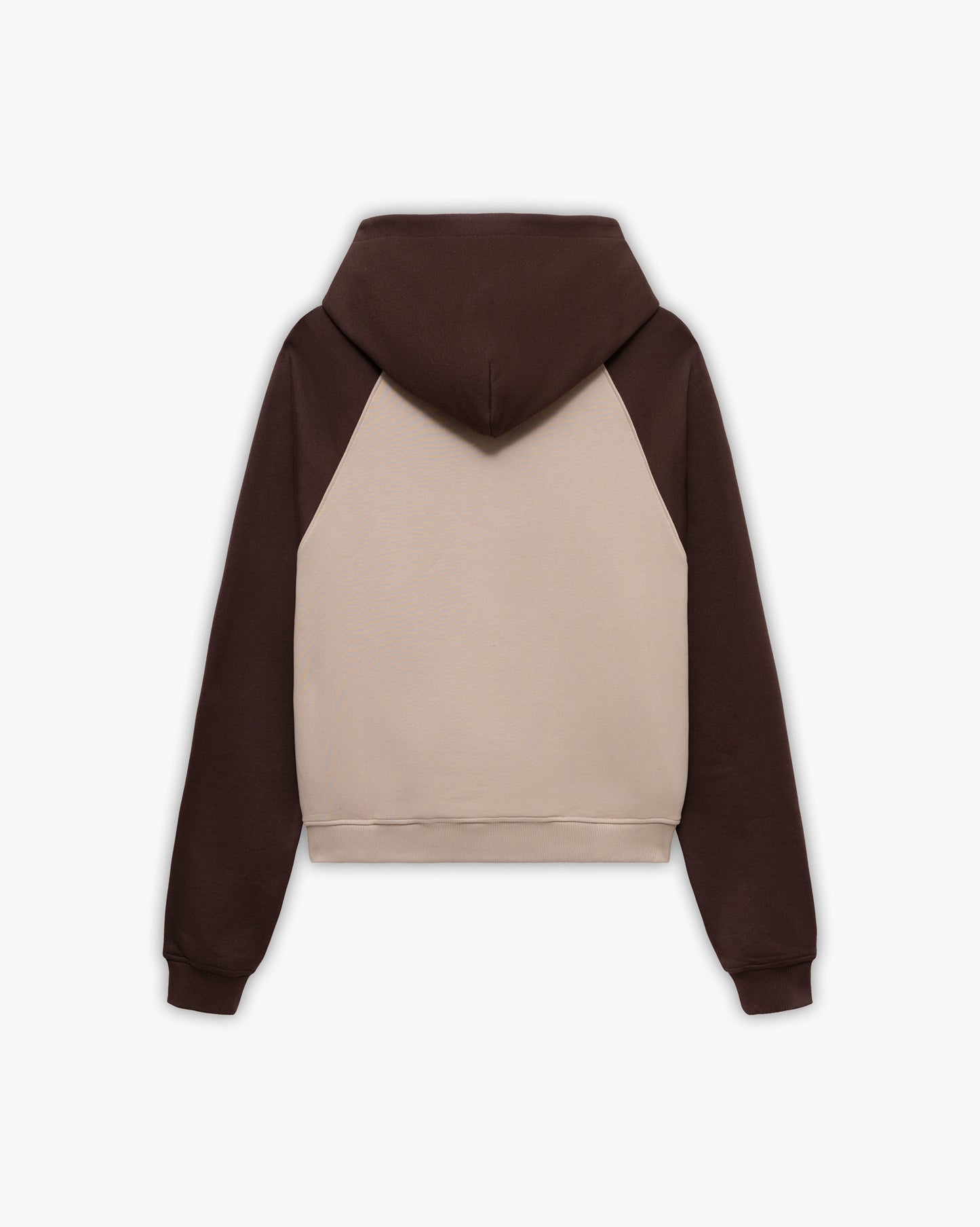 BICOLOR PUBLIC INSTITUTE HOODIE BROWN/CREAM