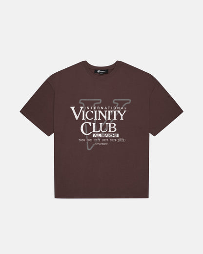VICINITY CLUB TEE BROWN