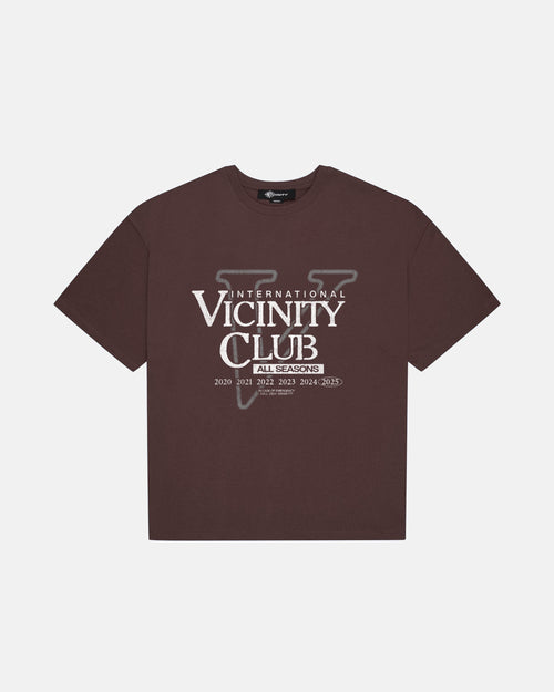 VICINITY CLUB TEE BROWN
