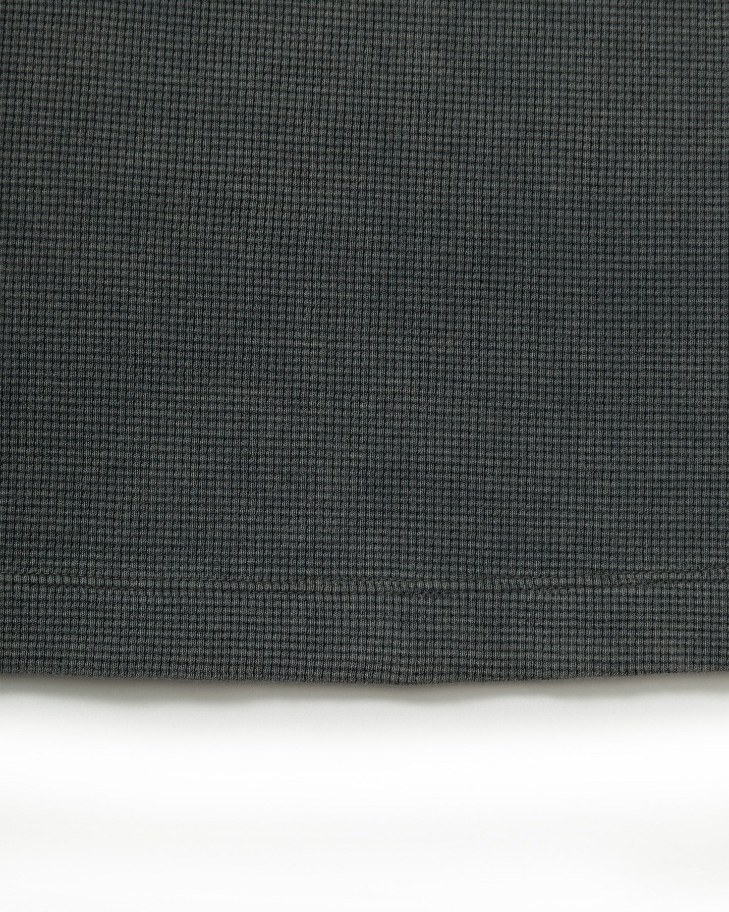 ACID WASHED WAFFLE LONGSLEEVE DARK GREY