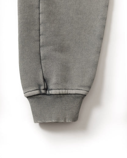 ACID WASHED HOODIE LIGHT GREY