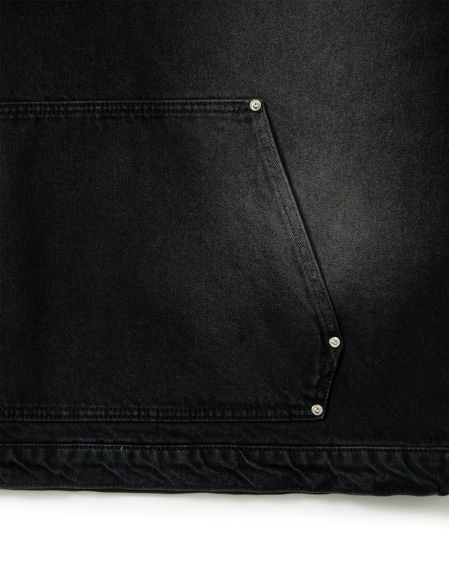 WILD SOUTH DENIM HOODIE COAL