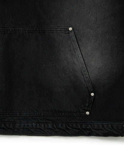 WILD SOUTH DENIM HOODIE COAL