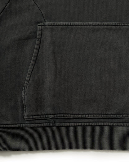 ACID WASHED HOODIE DARK GREY
