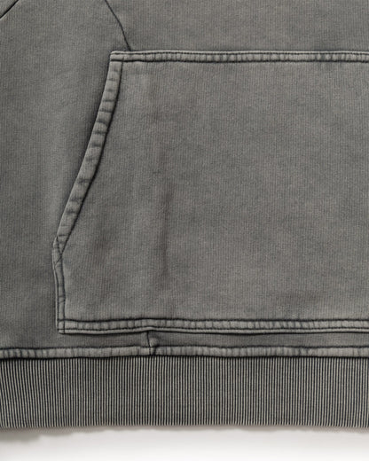 ACID WASHED HOODIE LIGHT GREY