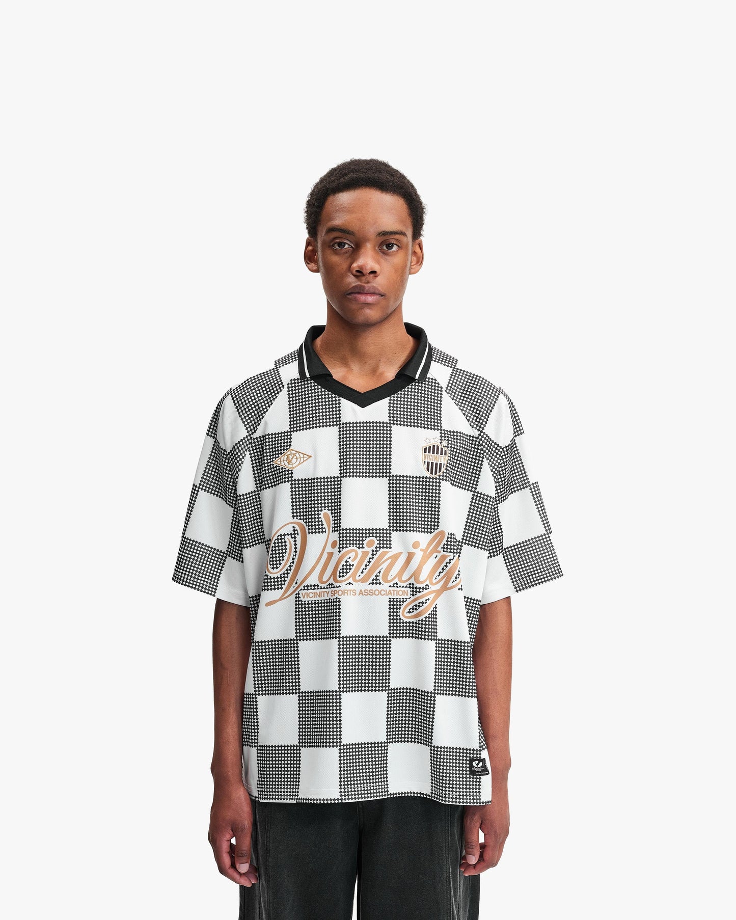 CARO CHECKER JERSEY BLACK/WHITE