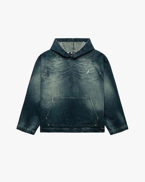 WILD SOUTH DENIM HOODIE LAKE