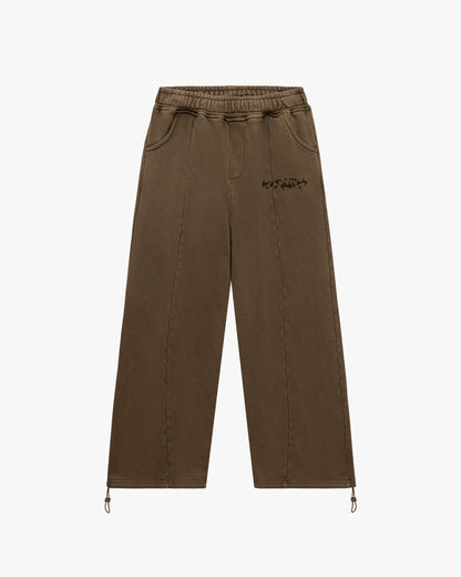 ACID WASHED JOGGER BROWN