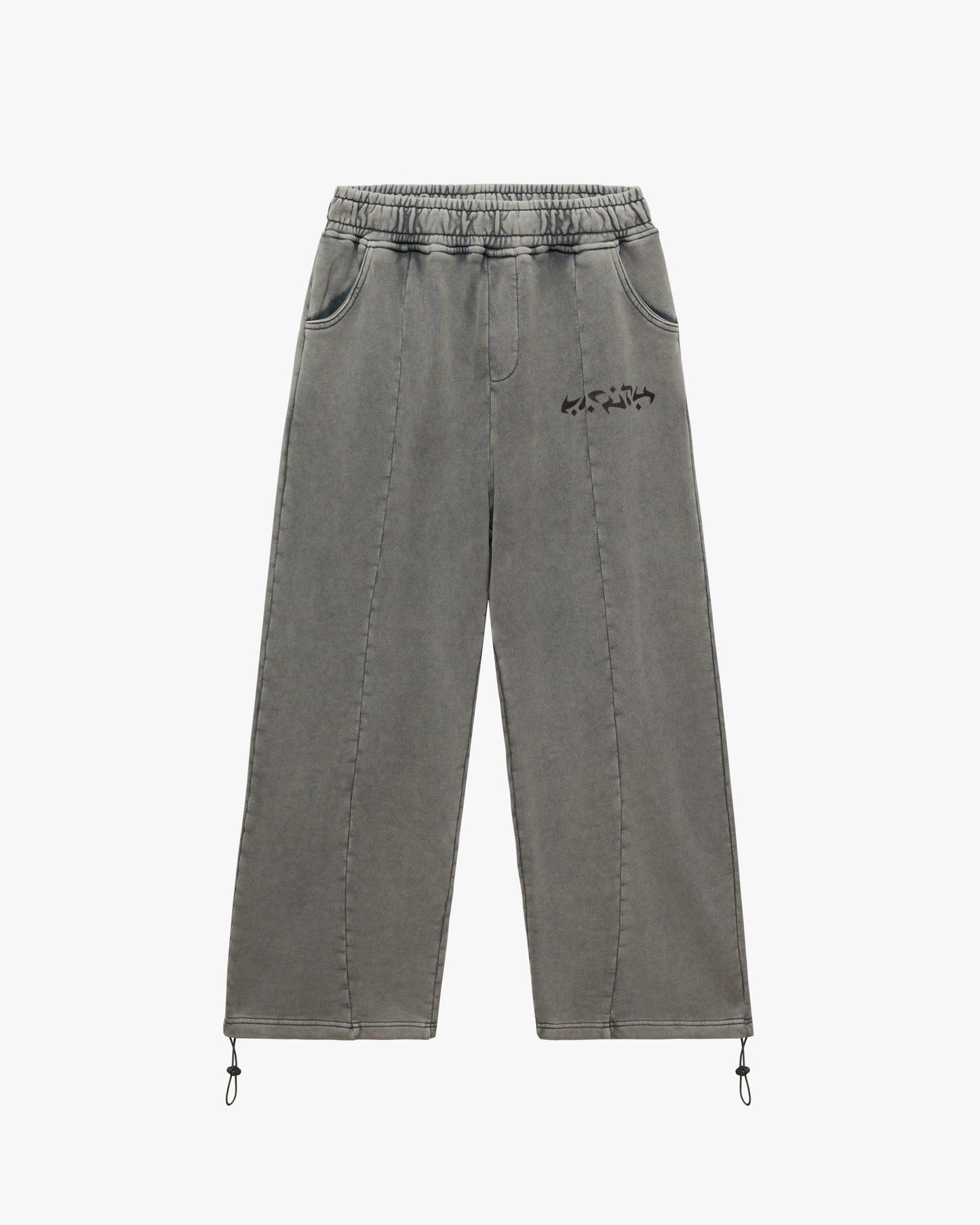 ACID WASHED JOGGER LIGHT GREY