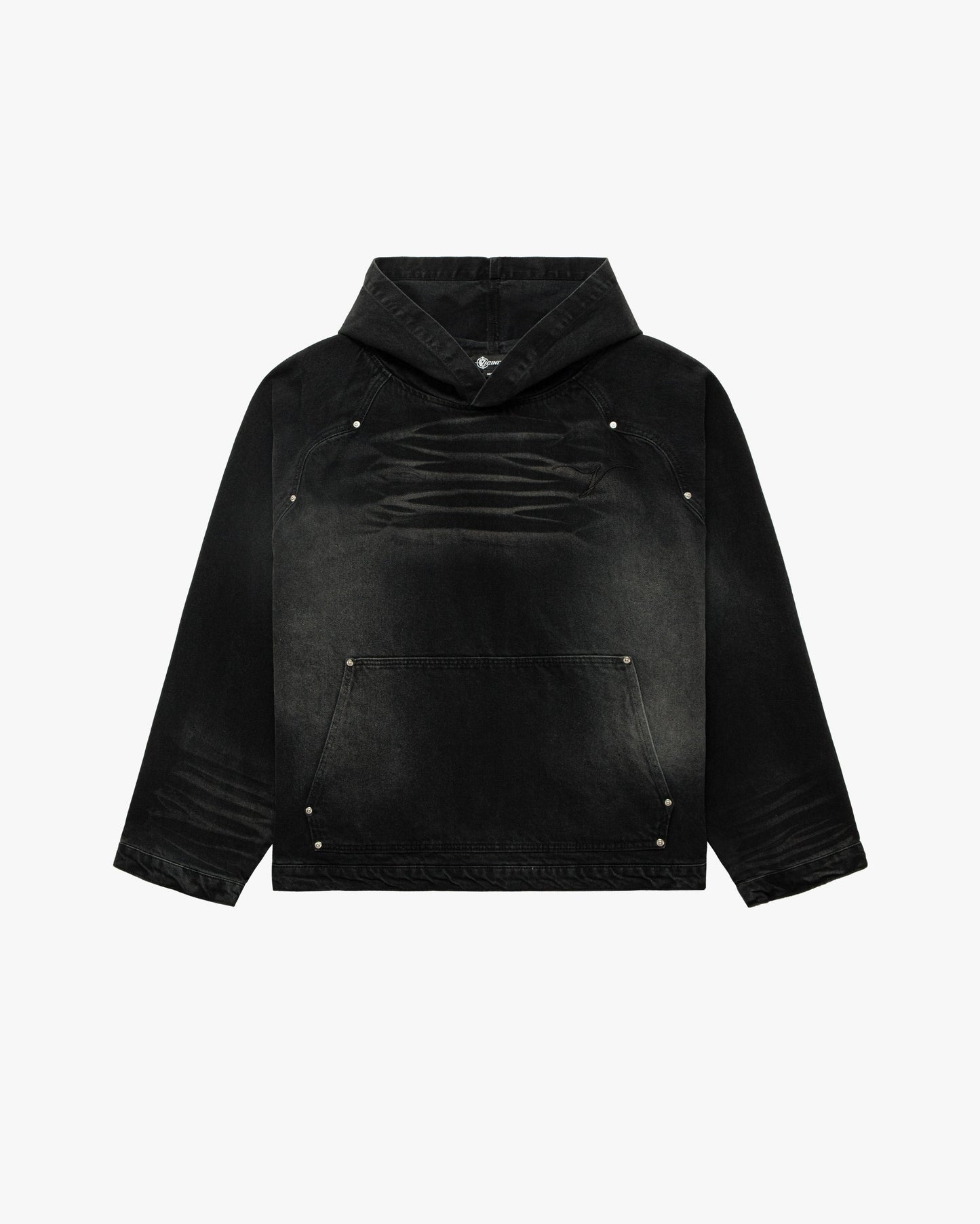 WILD SOUTH DENIM HOODIE COAL