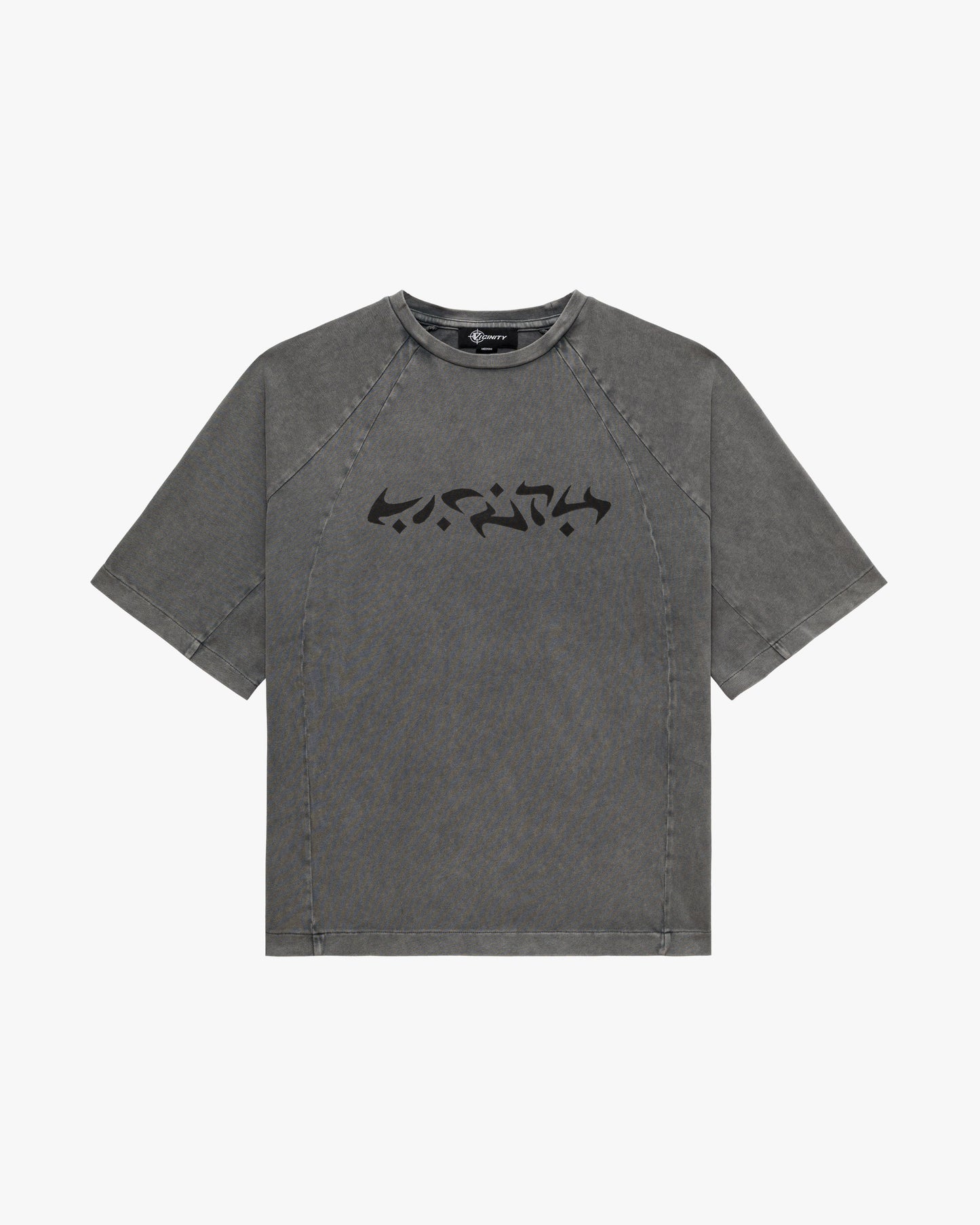 ACID WASHED TEE LIGHT GREY