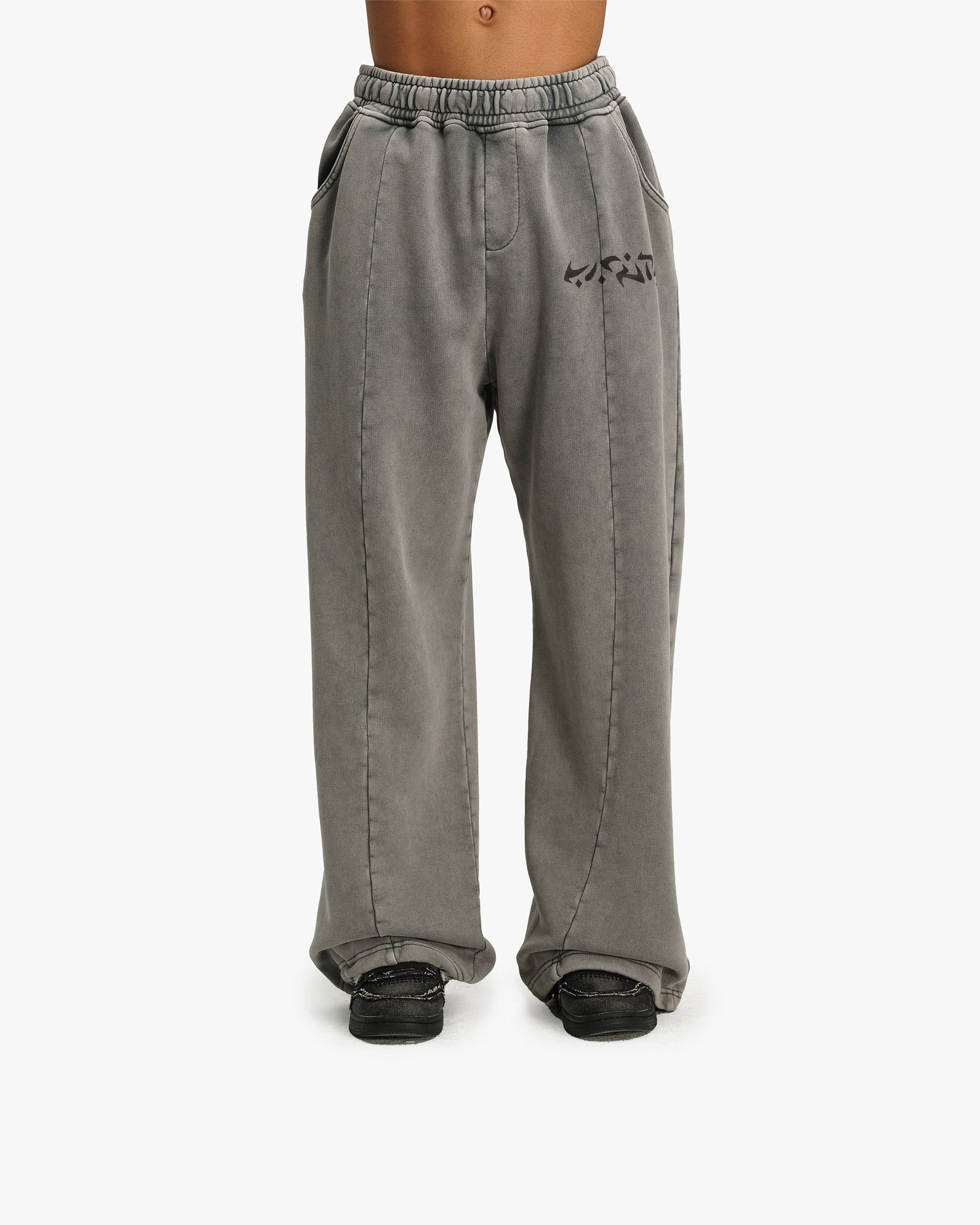 ACID WASHED JOGGER LIGHT GREY