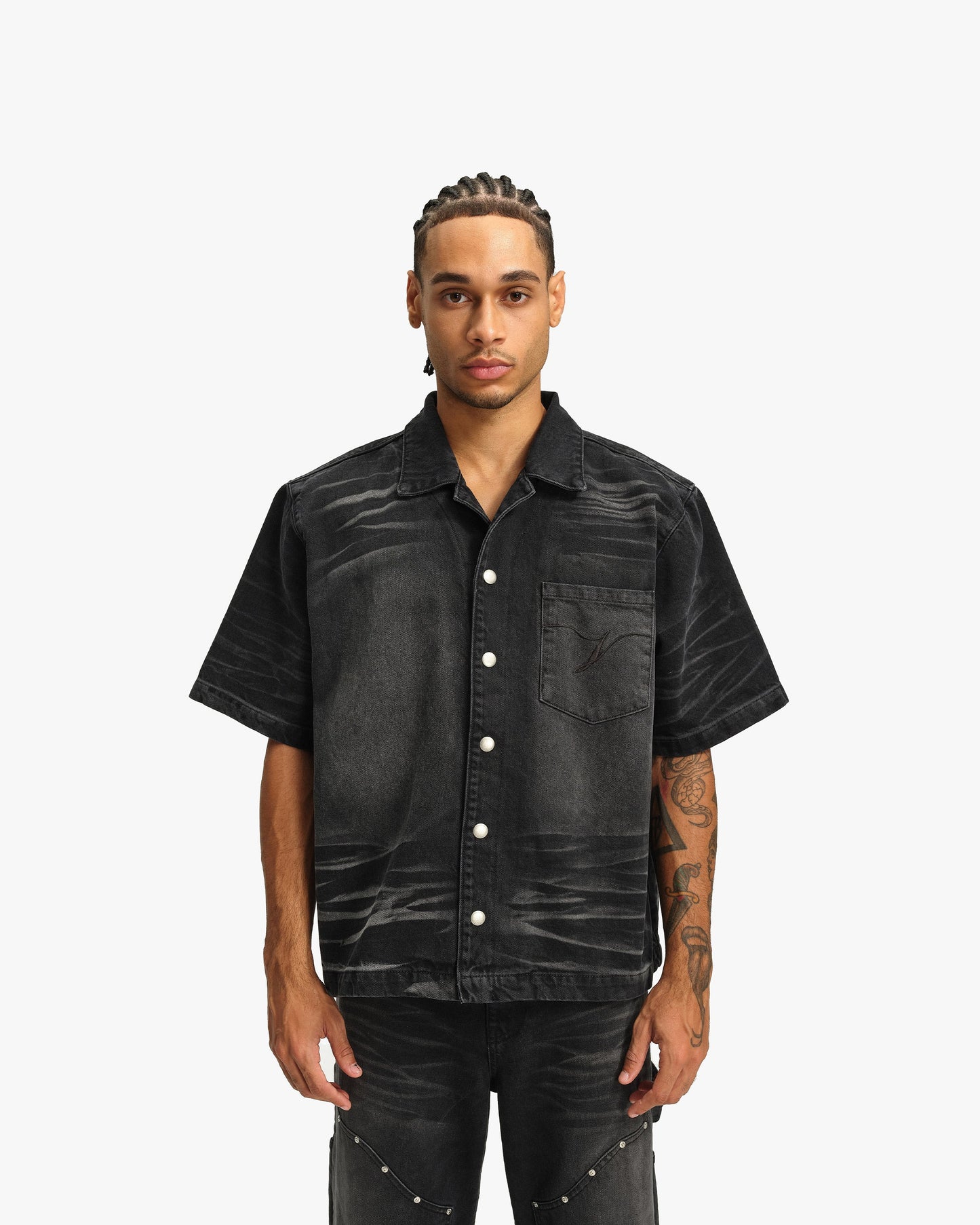 WILD SOUTH DENIM SHIRT COAL