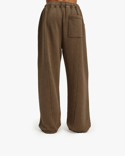 ACID WASHED JOGGER BROWN