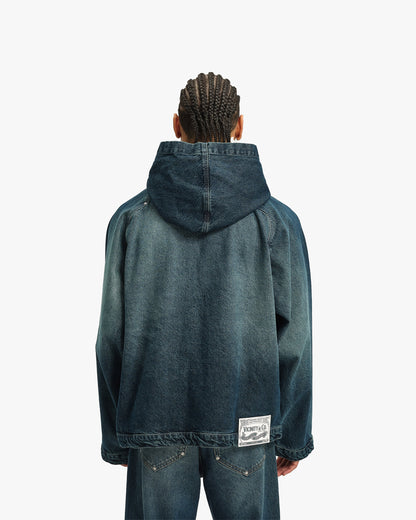 WILD SOUTH DENIM HOODIE LAKE