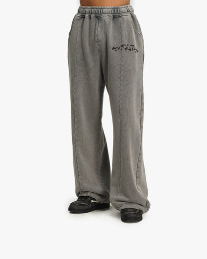 ACID WASHED JOGGER LIGHT GREY