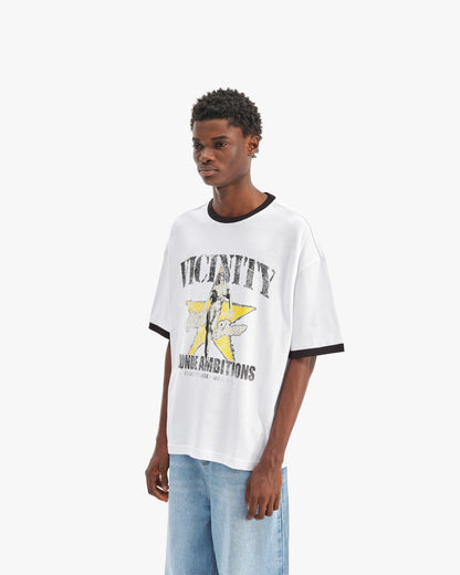 BLONDE AMBITIONS TEE WHITE