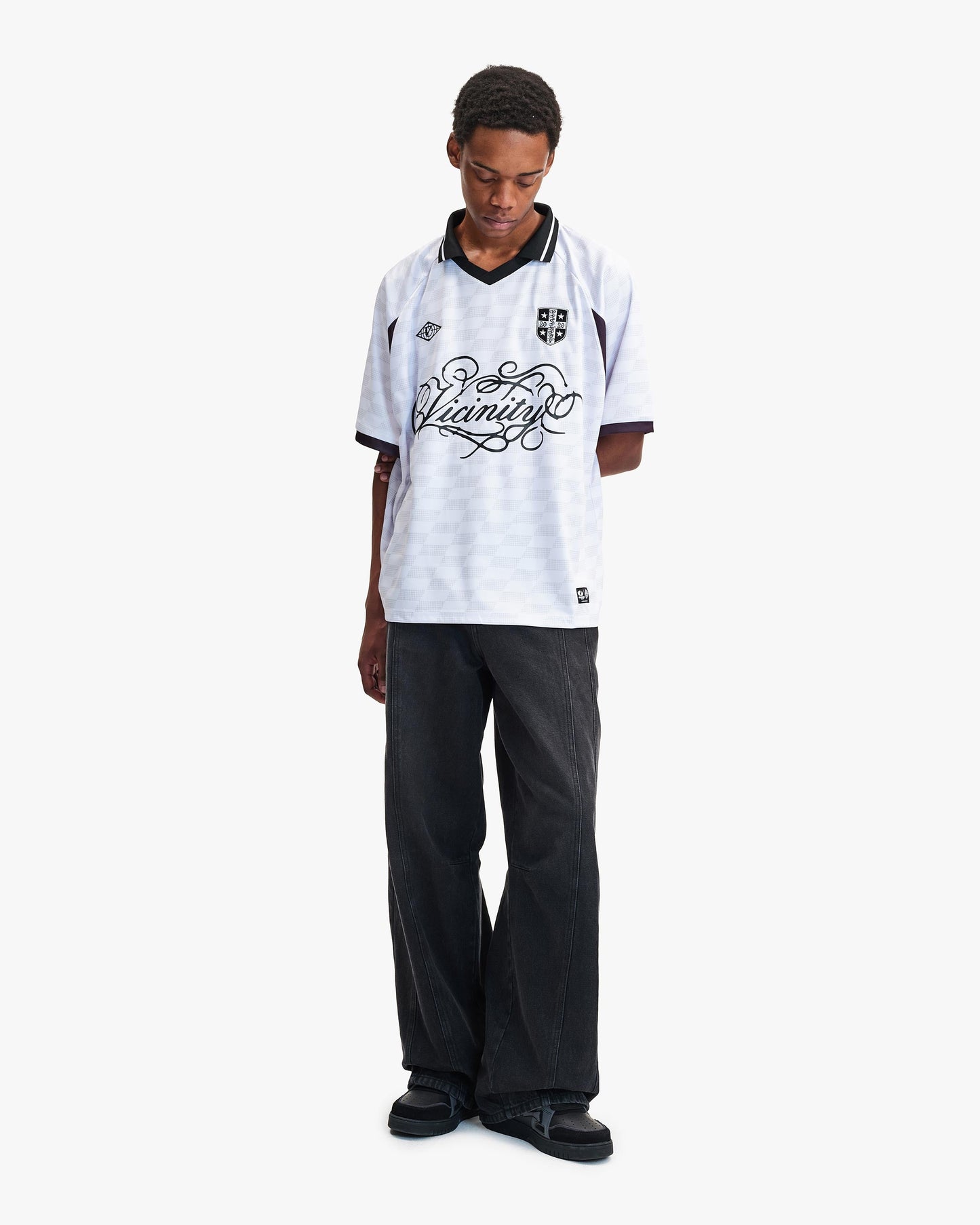 CHECKERED BW JERSEY WHITE