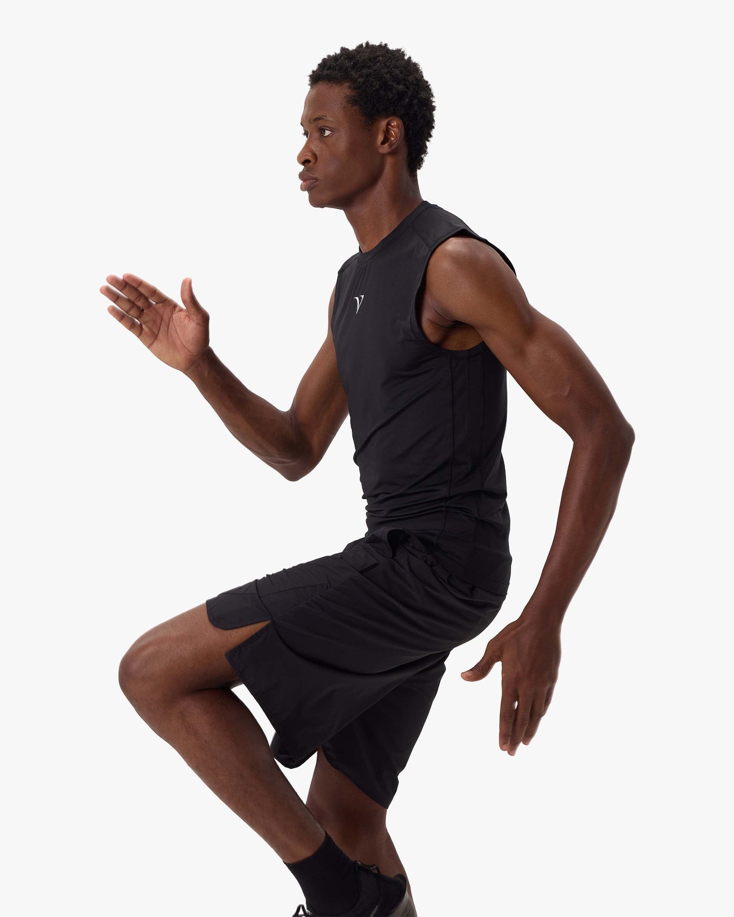 ACTIVEWEAR COMPRESSION TANKTOP BLACK