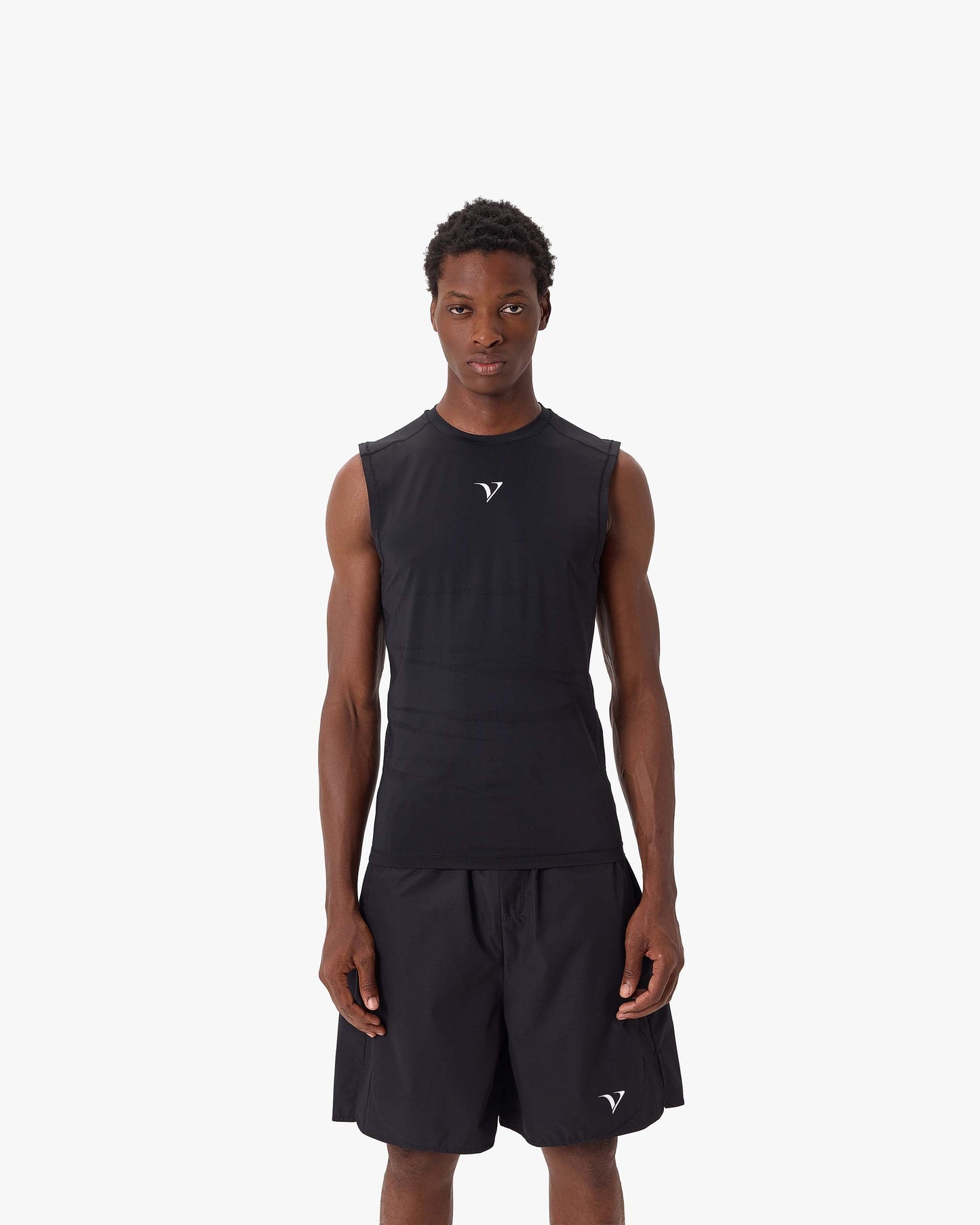 ACTIVEWEAR COMPRESSION TANKTOP BLACK