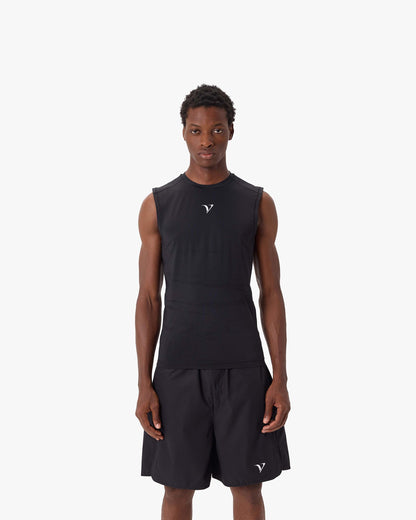 ACTIVEWEAR COMPRESSION TANKTOP BLACK