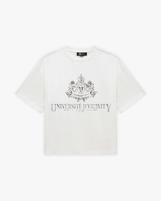 UNIVERSITE D' VICINITY TEE WHITE