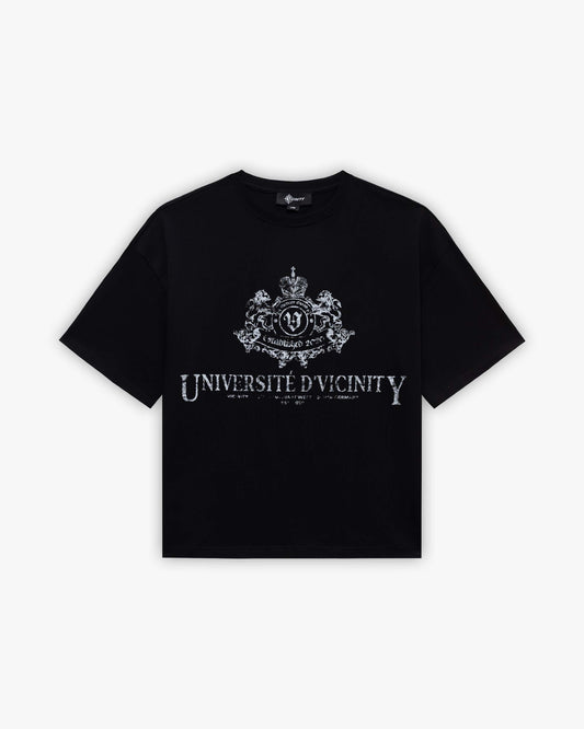 UNIVERSITE D' VICINITY TEE BLACK