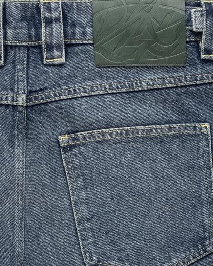 EMBOSSED SCRIPT LOGO DENIM BLUE