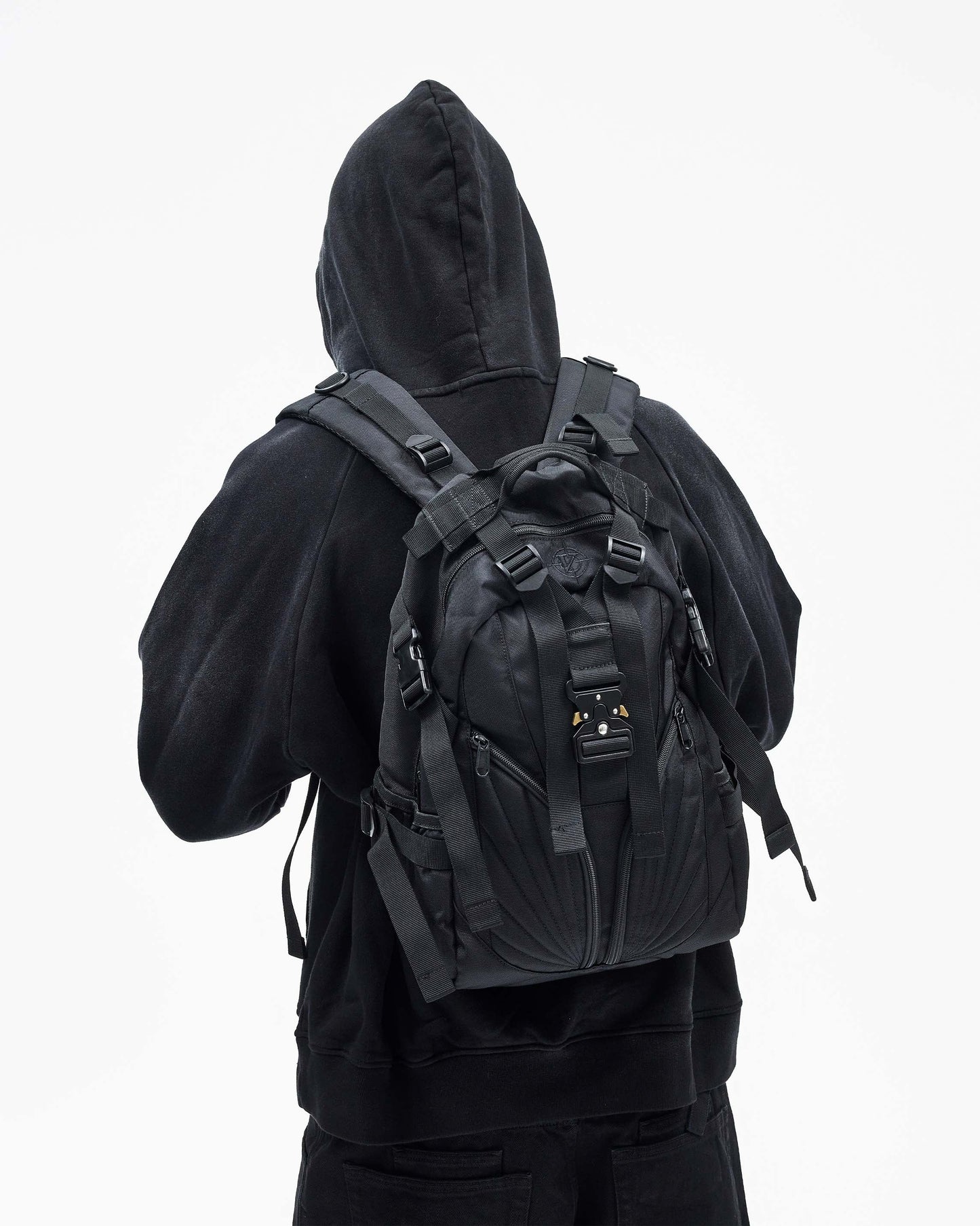 BUCKLE BACKPACK - BLACK