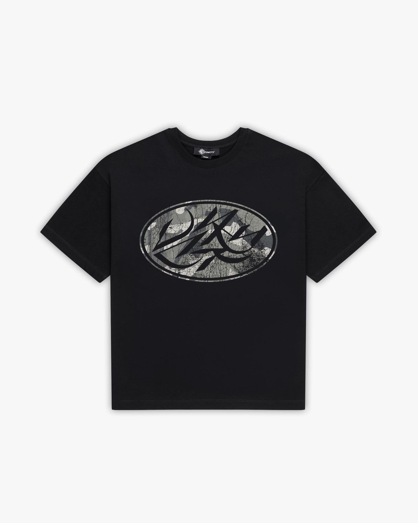 BROKEN SCRIPT TEE BLACK