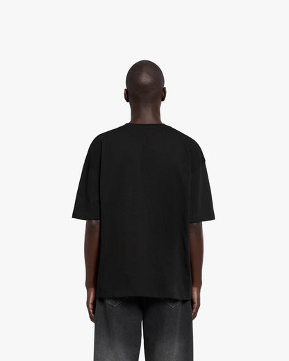 BROKEN SCRIPT TEE BLACK