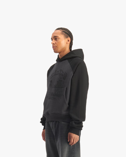 BICOLOR SHOOTING HOUSE HOODIE DARK GREY/BLACK