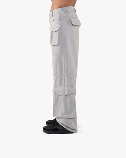 ASYMETRICAL CARGOPANTS DARK GREY