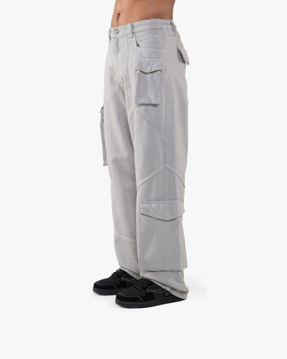ASYMETRICAL CARGOPANTS DARK GREY