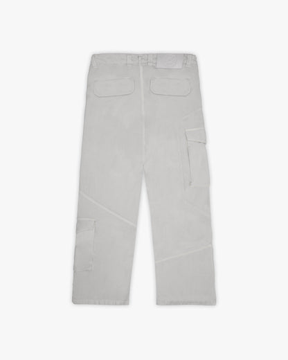 ASYMETRICAL CARGOPANTS LIGHT GREY