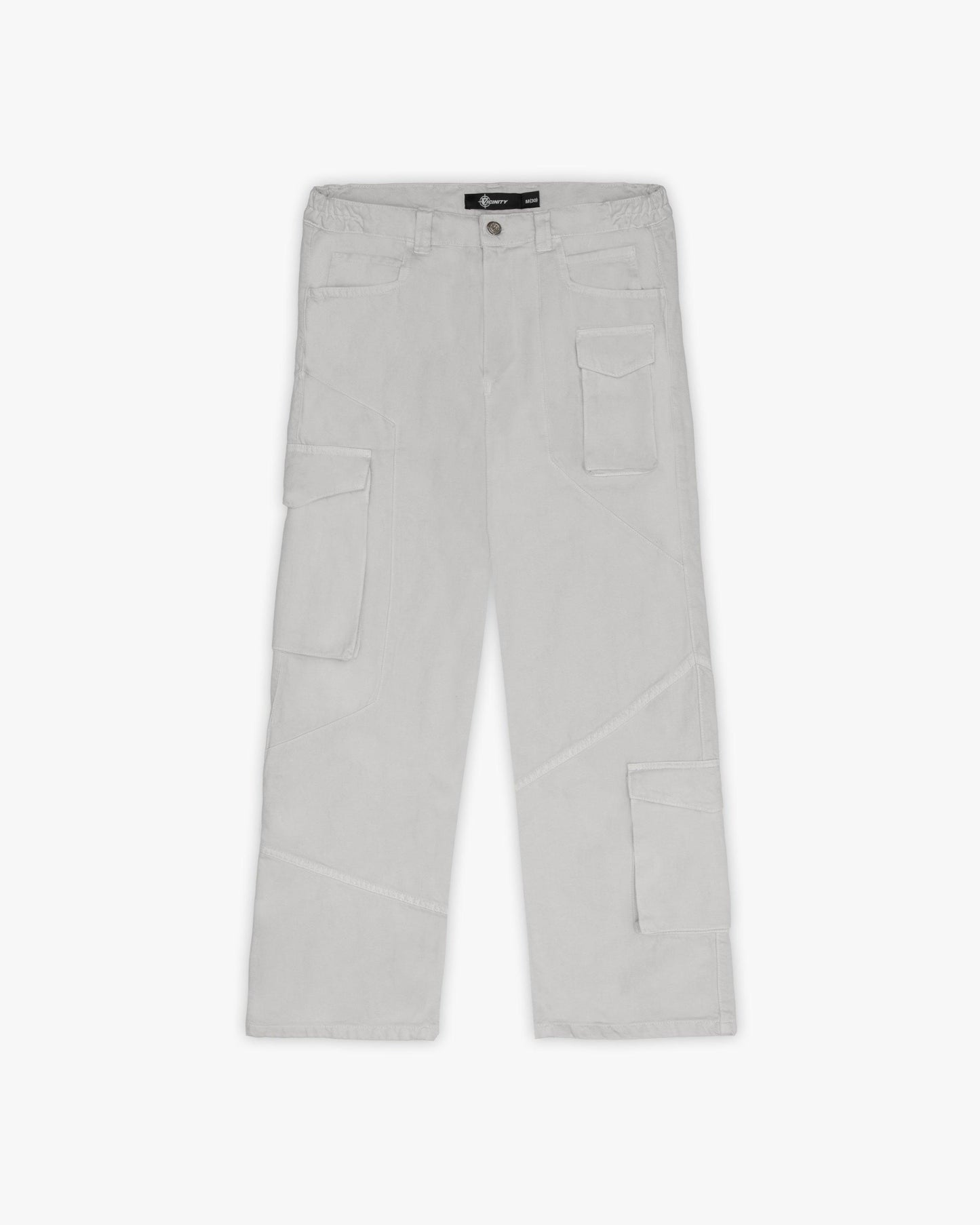 ASYMETRICAL CARGOPANTS LIGHT GREY