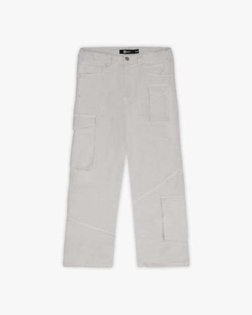 ASYMETRICAL CARGOPANTS LIGHT GREY