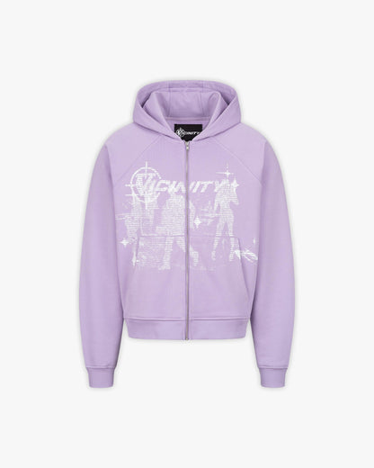 BINARY 2.0 ZIP HOODIE LAVENDER