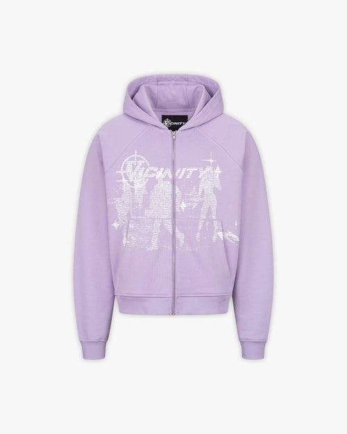 BINARY 2.0 ZIP HOODIE LAVENDER