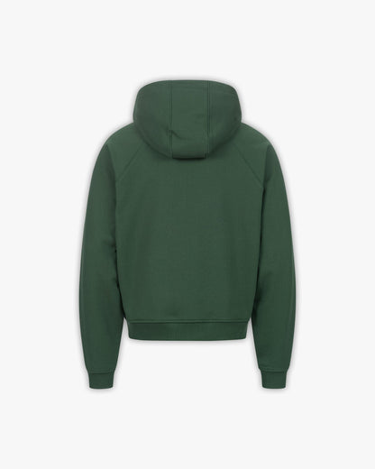 BINARY 2.0 ZIP HOODIE DARK GREEN